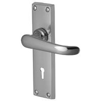 Heritage V700 Windsor Chrome Lever Lock Door Furniture