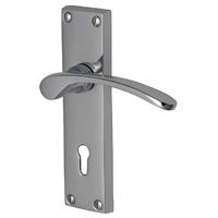 Heritage V4130 Sophia Chrome Lever Lock Door Furniture