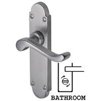 Heritage S620 Savoy Satin Chrome Bathroom Lever Door Furniture