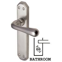 Heritage V7070 Charlbury Satin Nickel Bathroom Lever Door Furniture