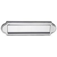 Heritage V843 Chrome Gravity Front Door Letterbox 280x78mm