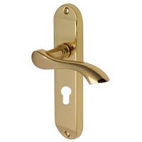 Heritage MM925 Algarve Small Brass EURO PROFILE Door Furniture