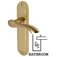 Heritage MM928 Algarve Small Brass Bathroom Lever Door Furniture