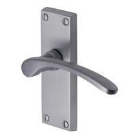 Heritage V4140 Sophia Satin Chrome Short Lever Latch Door Furniture