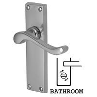 heritage v815 bedford chrome bathroom lever door furniture