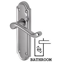 Heritage V330 Meridian Chrome Bathroom Lever Door Furniture