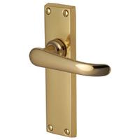 Heritage V713 Windsor Brass Long Lever Latch Door Furniture