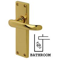 Heritage EV-V730 Everbrite Brass Windsor Bathroom Door Furniture