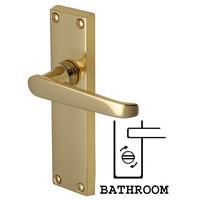 Heritage V3930 Victoria Brass Bathroom Lever Door Furniture