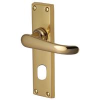 heritage v725 windsor brass oval profile lock door furniture