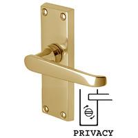 Heritage V3935 Victoria Brass Privacy Lever Door Furniture