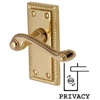 Heritage G055 Georgian Brass Privacy Lever Door Furniture