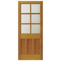 Hemlock Unglazed Cross Hatch Exterior Door 78in x 33in x 44mm (1981 x 838mm)