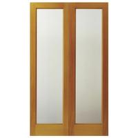 Hemlock Unglazed Twin Panel Exterior Door Pair