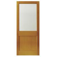 Hemlock Unglazed Half Panel Exterior Door 78in x 33in x 44mm (1981 x 838mm)