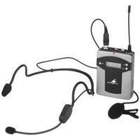 Headset Speech microphone Monacor TXA-800HSE Transfer type:Radio, Wireless Steel enclosure, Switch