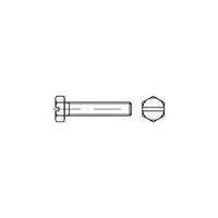 Hexagon head screws M3 20 mm Hex head DIN 933 Steel zinc galvanized, yellow chromated 500 pc(s) TOOLCRAFT 131384