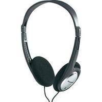 headphone panasonic ht030e s on ear light weight headband black silver