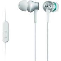 headphone sony mdrex450apwce7 in ear headset white