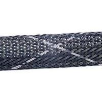 HellermannTyton 170-50120 HEGPV0X12-PBT-BK-C4 Helagaine Braided Hose HEGPV0X Black, Grey