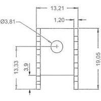 Heat sink 24 C/W (L x W x H) 19.05 x 13.21 x 9.53 mm TO 220 ASSMANN WSW V7236B1