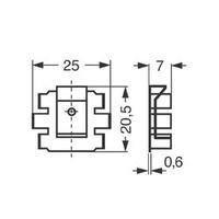 heat sink 25 cw l x w x h 25 x 205 x 7 mm to 220 fischer elektronik fk ...