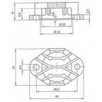 Heat sink 12 C/W (L x W x H) 40 x 27 x 19.1 mm TO 3 Fischer Elektronik AKK 191