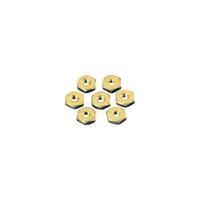 Hexagonal nuts M2 DIN 934 Brass 20 pc(s) TOOLCRAFT 216364