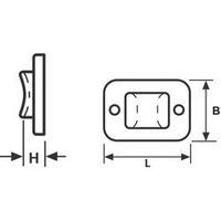 HellermannTyton 151-11310 TY3G1S-W-C1 MB Mounting Base Screw-mounted/self-adhesive, TY