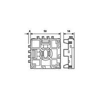 HellermannTyton 181-45130 DINBLOK3-POM-BK DINBLOK3 Fixing Block Black