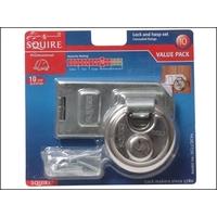 Henry Squire DCL1/DCH1C Disc Lock Plus Hasp & Staple