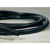 HellermannTyton 166-11204 HG-LW21 HelaGuard PA6 Conduit, Light Polamid 6 16.7 mm Black