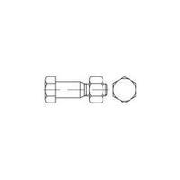 Hexagonal shoulder screws M24 70 mm Hex head DIN 7968 Steel hot-dip galvanized 25 pc(s) TOOLCRAFT 144255