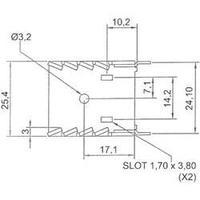 Heat sink 20 C/W (L x W x H) 30 x 25.4 x 12.7 mm TO 220 ASSMANN WSW V8502A