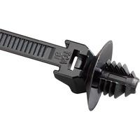 HellermannTyton 155-05800 T50SOSFT6E-PA66HIRHS Push Mount Tie Blac...