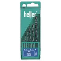 heller heller 6pce hss twist drill set for metal