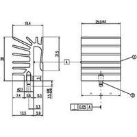 Heat sink 8.97 C/W (L x W x H) 28 x 25 x 19.4 mm TO 220, MAX-220 Aavid Thermalloy ML516/25