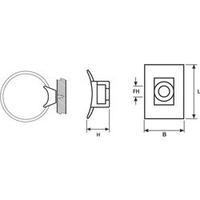 HellermannTyton 151-27010 LKC-N66-BK-C1 Screw-mounted Base LKC, KR, NY