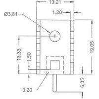 Heat sink 24 C/W (L x W x H) 19.05 x 13.21 x 9.53 mm TO 220 ASSMANN WSW V7237B