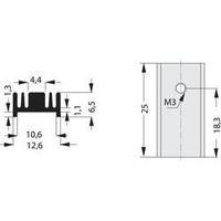 Heat sink 40 C/W (L x W x H) 25 x 12.6 x 6.5 mm TO 220 Fischer Elektronik SK 95 25 TO 220