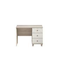 hektor elm effect single pedestal dressing table h710mm w1000mm