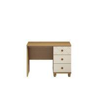 hektor oak effect single pedestal dressing table h710mm w1000mm