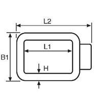 HellermannTyton 201-20030 R3-PVC-BK-D1 Cable Clip Black