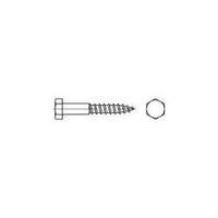 Hexagon head screws 10 mm 220 mm Hex head DIN 571 Steel zinc galvanized 25 pc(s) TOOLCRAFT 109214