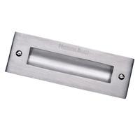 heritage brass satin chrome flush handle