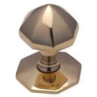 heritage brass polished brass 25 inch octagonal centre knob