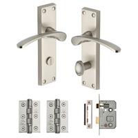 heritage brass sophia on plate privacy pack satin nickel