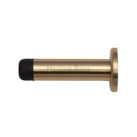 heritage brass polished brass projection door stop 76mm