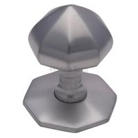 heritage brass satin chrome 25 inch octagonal centre knob