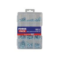 hexagon bolt nut washer kit forge pack 285 piece
